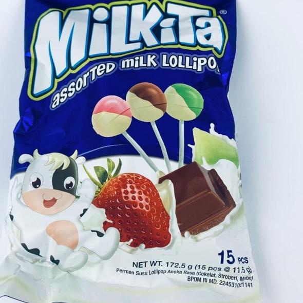 

➺ PERMEN MILKITA MILK LOLIPOP 15PCS/MILKITA 172,5g ♪