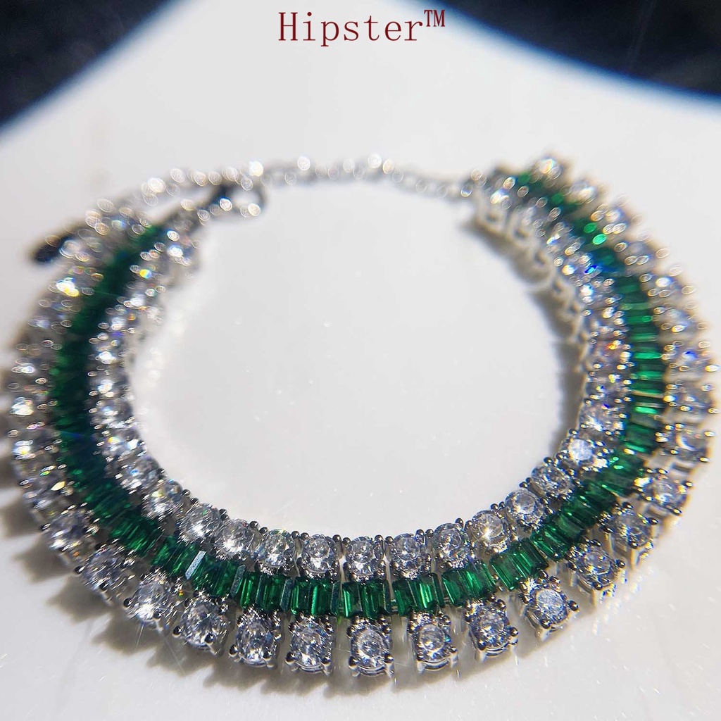 Fine Jewelry Customized Natural Emerald Bracelet Adjustable Bracelet