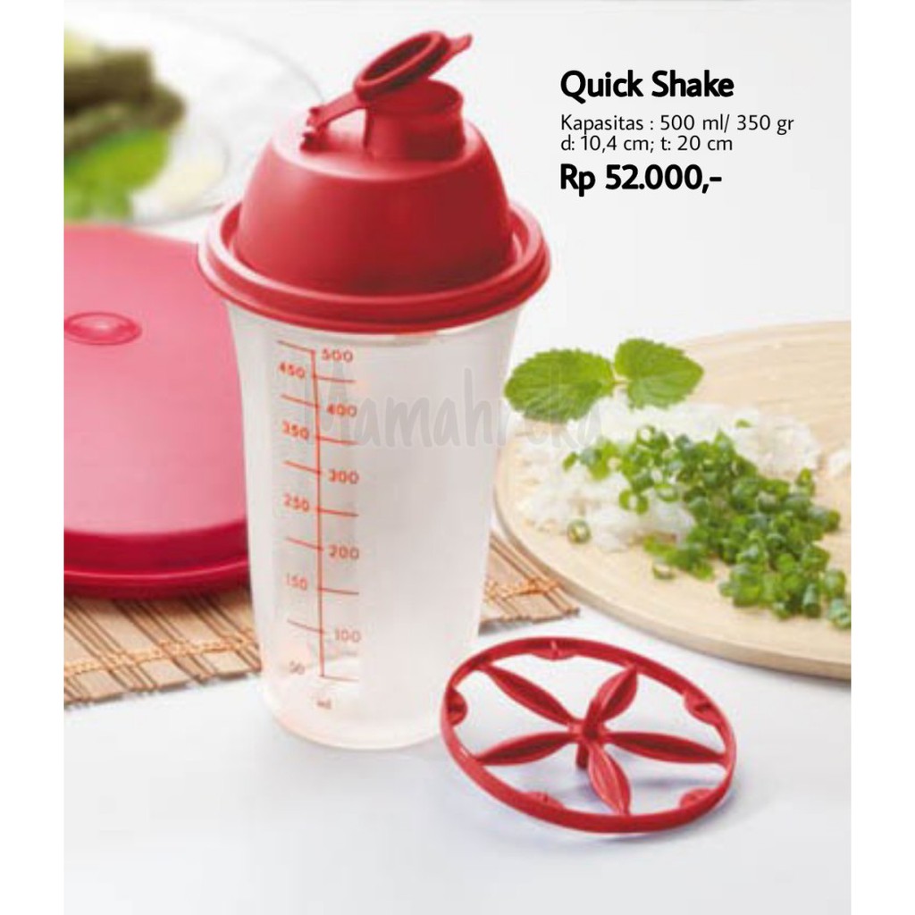 Tupperware Quick Shake 500 ml / Botol Ukur / Botol Pembuat Jus
