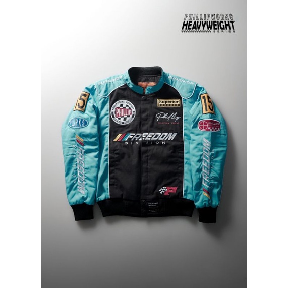 JAKET PHILLIPWORKS BORN FAST NASCAR RACING FREEDOM DIVISION ORIGINAL PHILLIP WORKS