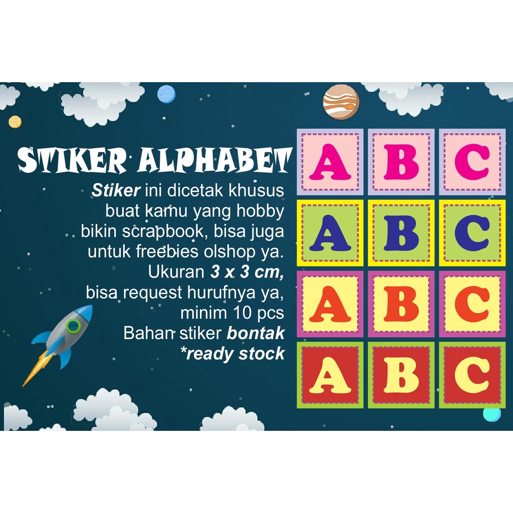 

Stiker Alphabet