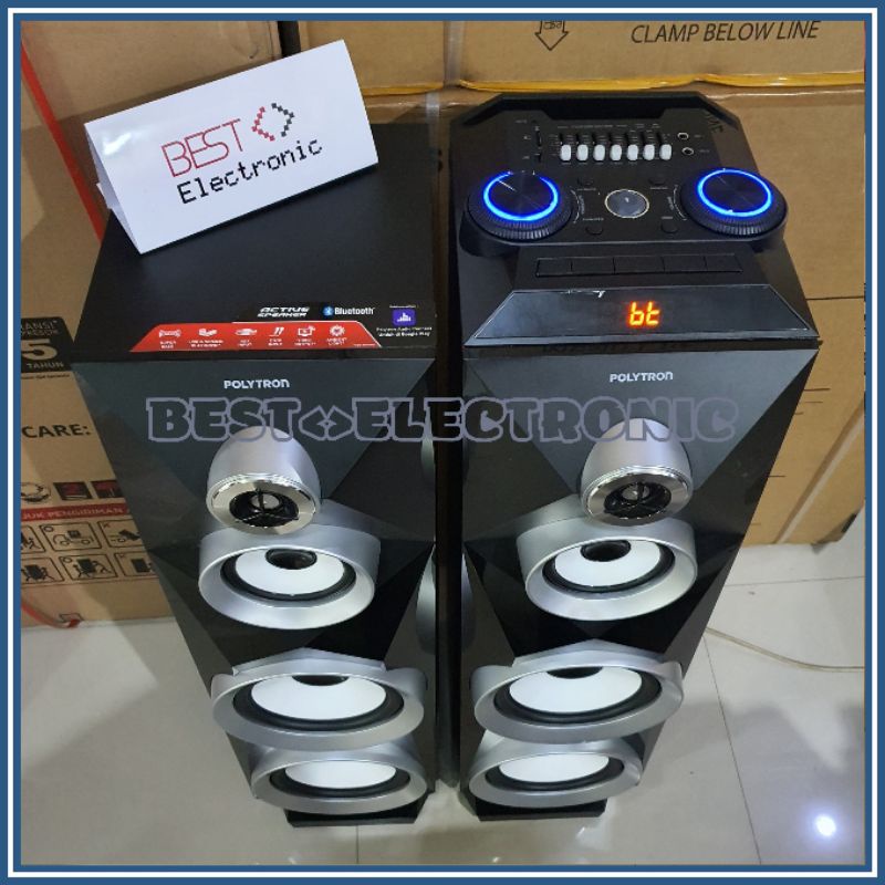 SPEAKER AKTIF POLYTRON PAS 8BF22 PAS8BF22 PAS 8B22 BLUETOOTH