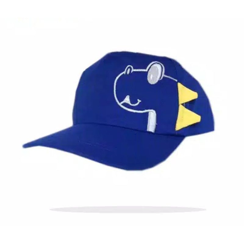 Topi anak karakter dino costume nama suka suka bordir nama-2