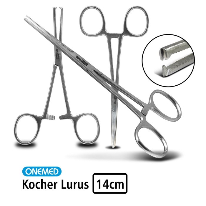 Kocher Lurus Stainless Steel Onemed 14 Cm OJ