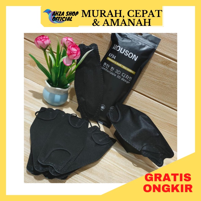 Masker Medis Kf94 Mouson Putih Emboss Korea Model Evo 4 Ply Putih 1 Pack isi 10 Pcs