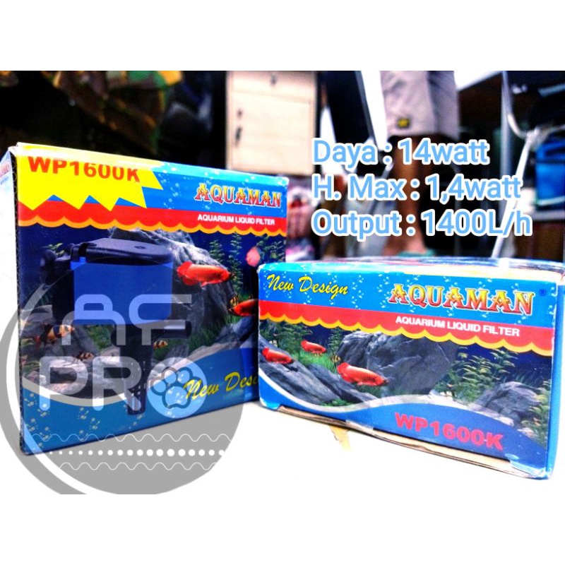 PROMO MURAH Pompa aquarium kolam hidroponik AQUAMAN WP 1600K