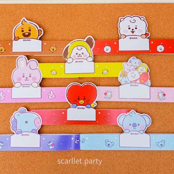 [KODE AJLFJ] PAKET LENGKAP DEKORASI ULANG TAHUN BT21 BTS HIASAN CHIMMY BANNER ULTAH TOPPER TATA FOTO