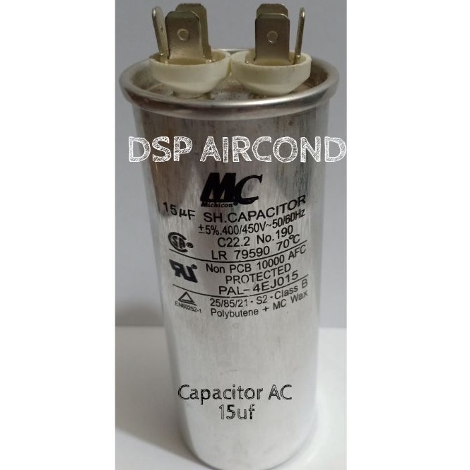 AC  Kapasitor AC MC 15uf 20uf 25uf 30uf 35uf 40uf 45uf 60uf