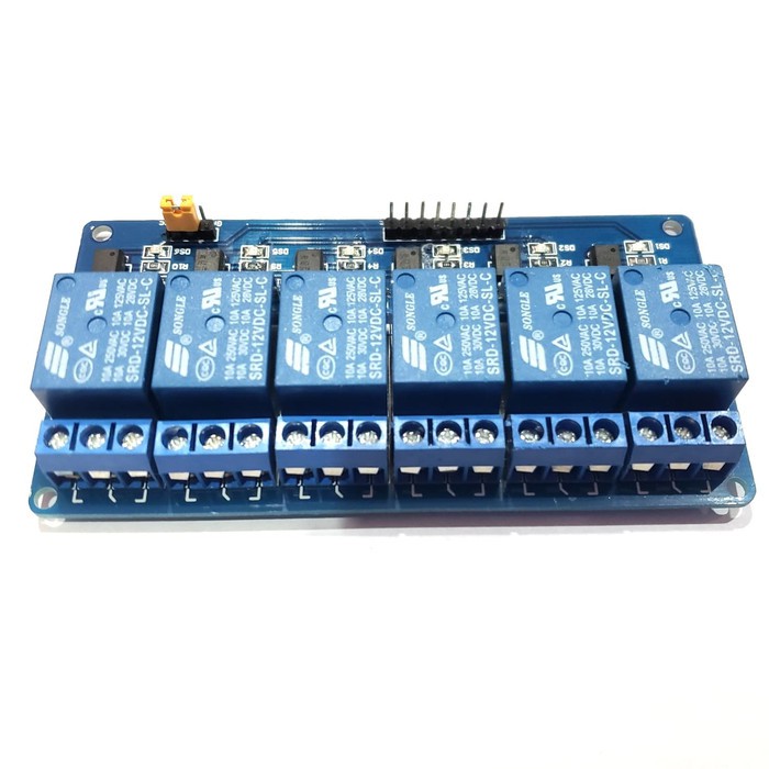 New Relay Module 6 Channel 12v with Optocoupler LED for Arduino