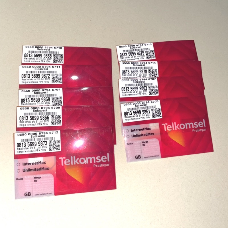 Nomor cantik telkomsel simpati As Loop rapih triple 999 segel combo sakti kartu murah paket sakti in