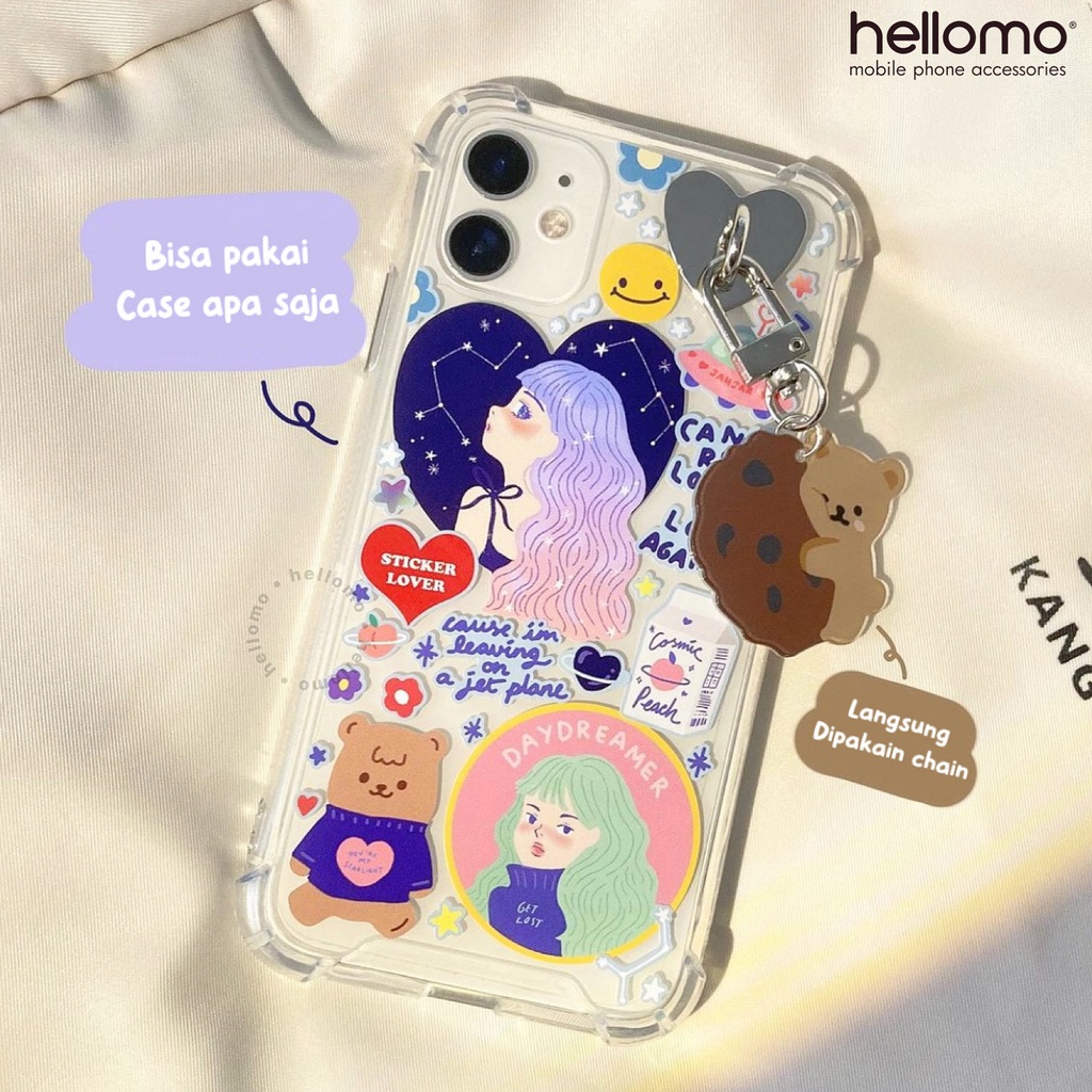 Phone Hook Korea Gantungan Tali Hp Keyring Holder Handphone Key Ring Korean Love