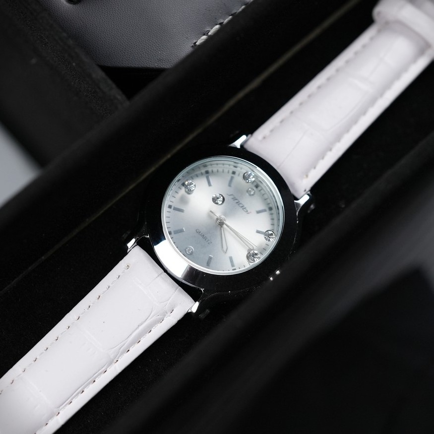 Sinobi Jam Tangan Kulit Wanita SS21 9276 Putih