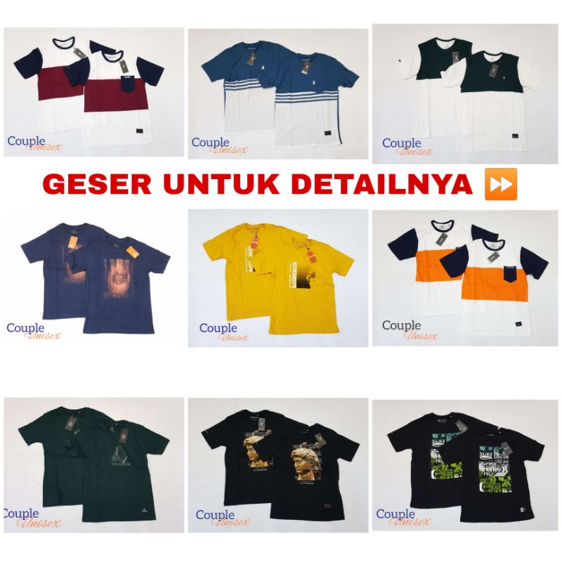 KAOS COUPLE UNISEX 3SECOND KAOS 3SECOND COUPLE PASANGAN KAOS THREESECOND COUPLE PASANGAN KAOS THREE 