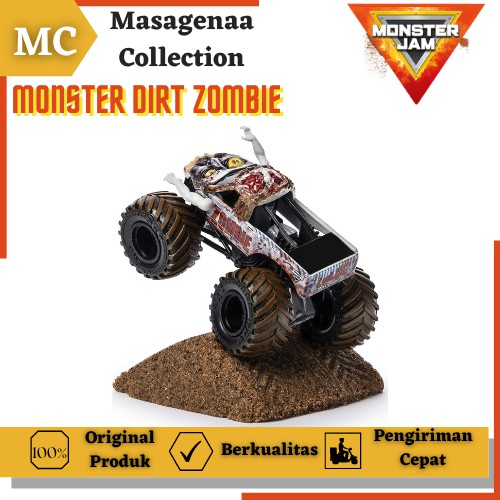Mainan Lintasan Arena Trek Monster Moster Jam Zombie Dirt Set Track Truck Truk Spin Master Murah Ori