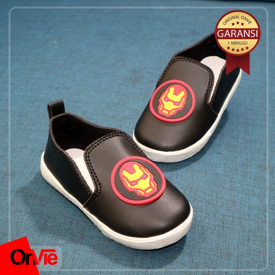 Sepatu Slip On Anak Laki-laki Karakter Iron Man Superhero | Sepatu Kids Onvie