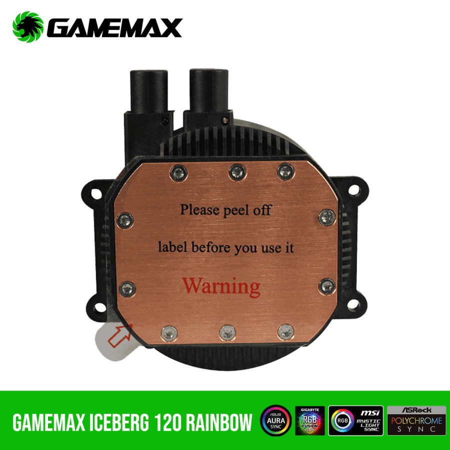 Gamemax Iceberg 120 Rainbow AIO Liquid Cooler Fan