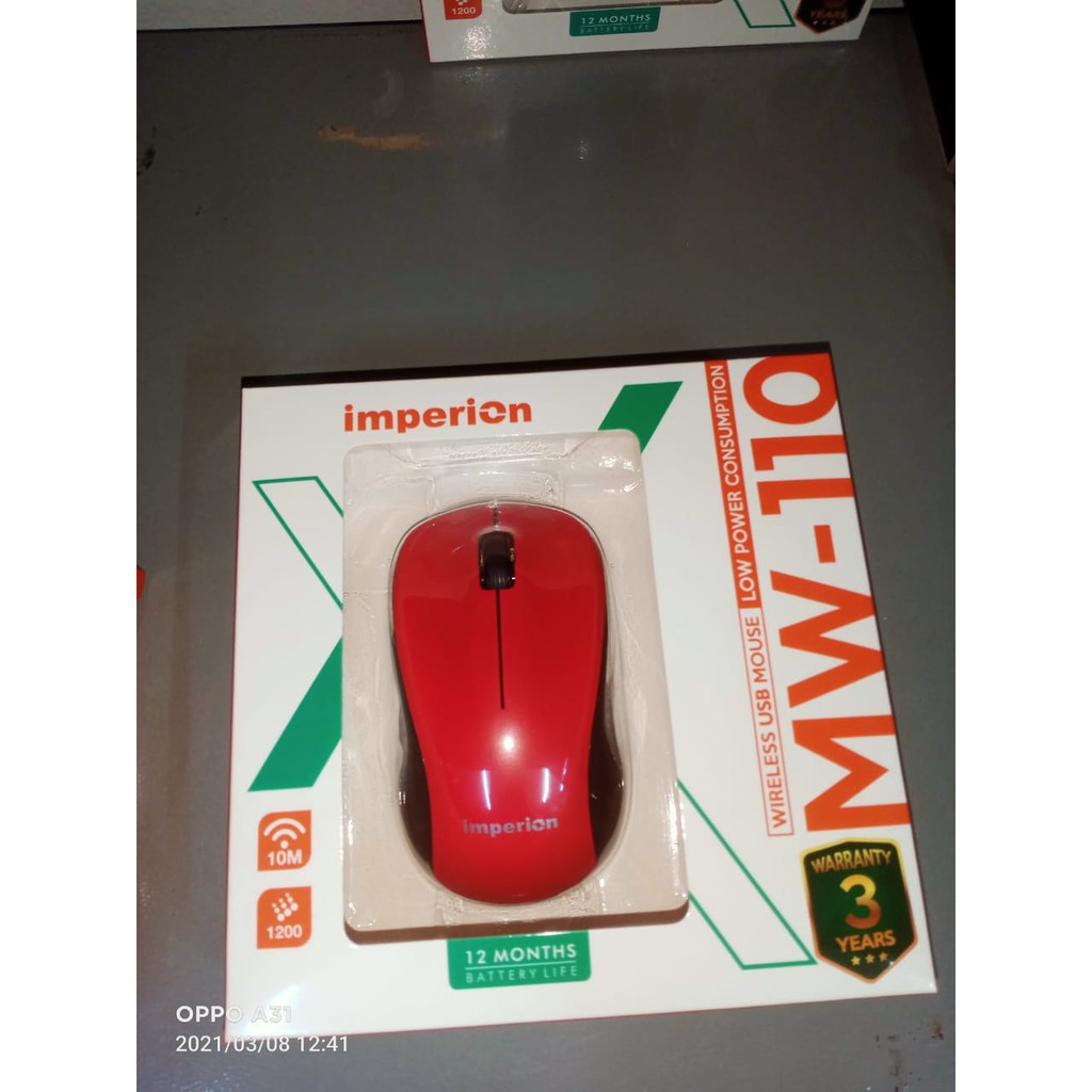 mouse wireles original 100% imperion mw-110 murah garansi 3 tahun resmi