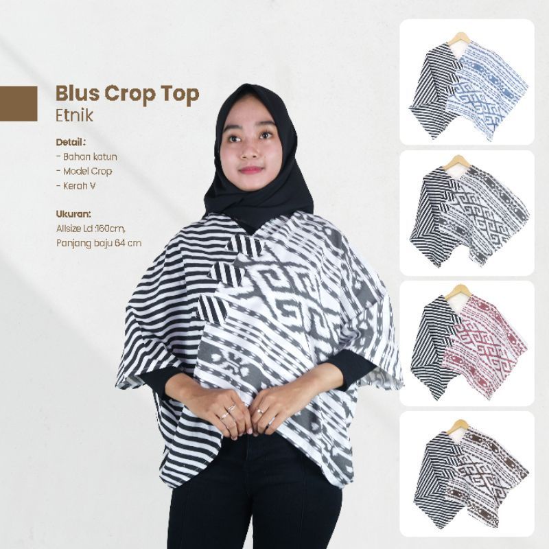 Blus Crop Top Batik - Joglo Batik