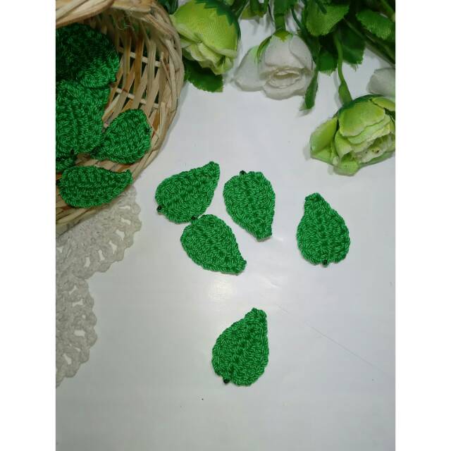 Aplikasi daun rajut / aplikasi rajut