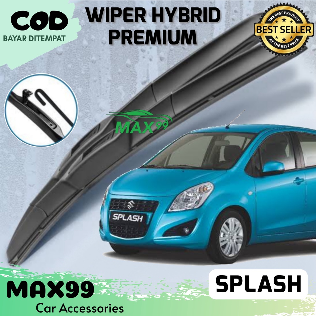 COD - WIPER HYBRID SPLASH  / WIPER HYBRID PREMIUM SPLASH / WIPER KACA HYBRID SUZUKI SPLASH