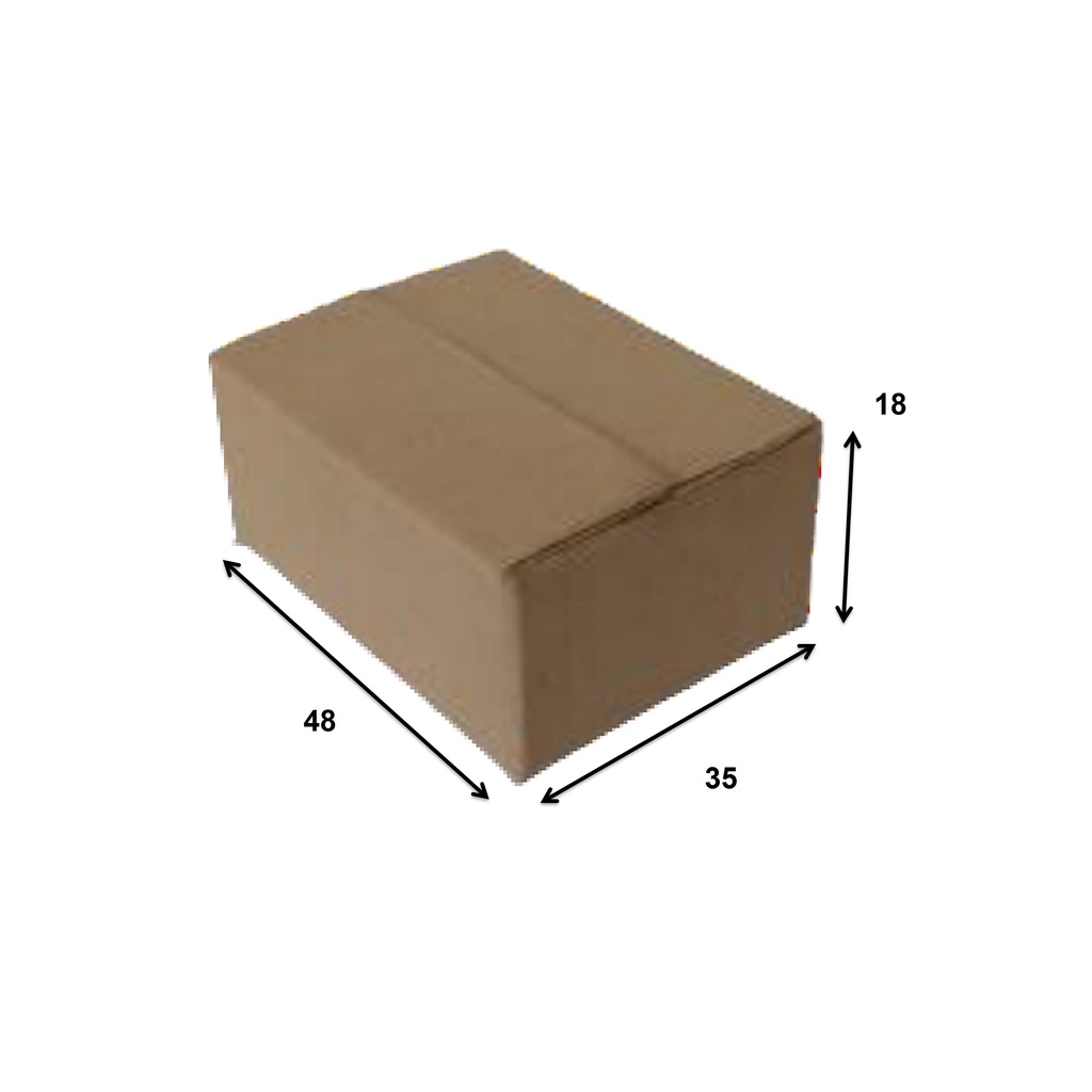 

KARDUS/BOX KARTON POLOS UKURAN 48 X 35 X 18 CM DOUBLE WALL