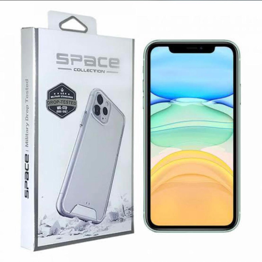 SPACE MILITARY CASE IPHONE 14 PROMAX 14 MAX / PLUS 13 PROMAX 12 PRO MINI 11 X XR XSMAX ACRYLIC SPACE CASE CLEAR BENING HIGH QUALITY + PELINDUNG KAMERA