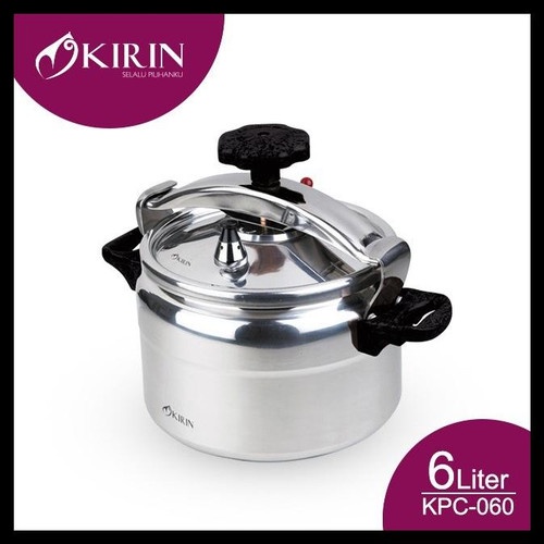 KIRIN Panci Presto KPC 040 / KPC-060  Pressure Cooker Kapasitas 4 / 6 Liter BISA UNTUK KOMPOR INDUKSI