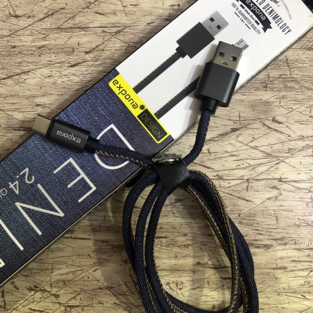 Kabel Data Charging Fast Charging / Denim Kabel / Original Exporia Design / Fast charging kabel