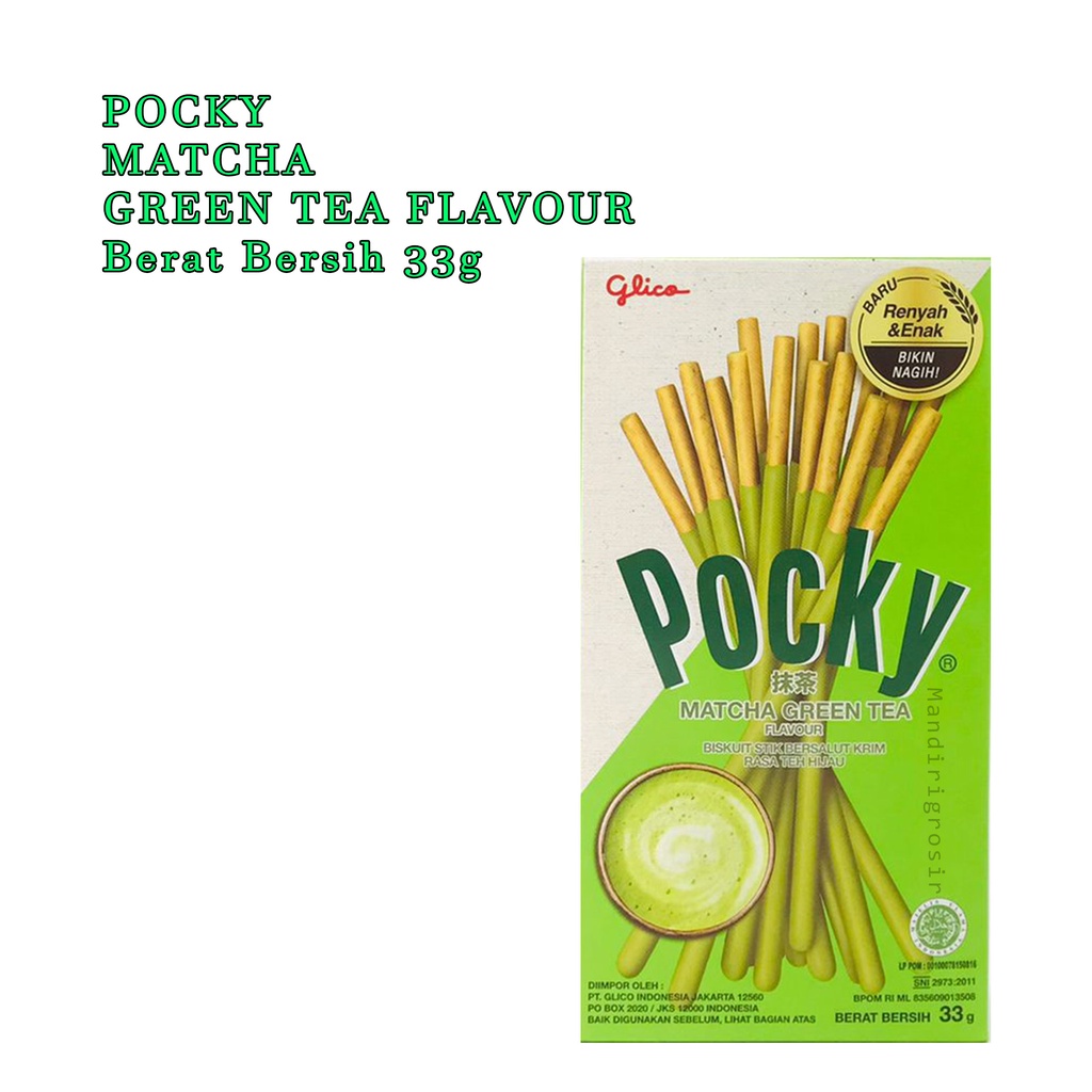 MATCHA GREEN TEA FLAVOUR *POCKY * BISKUIT KRIM RASA TEH HIJAU * 33g