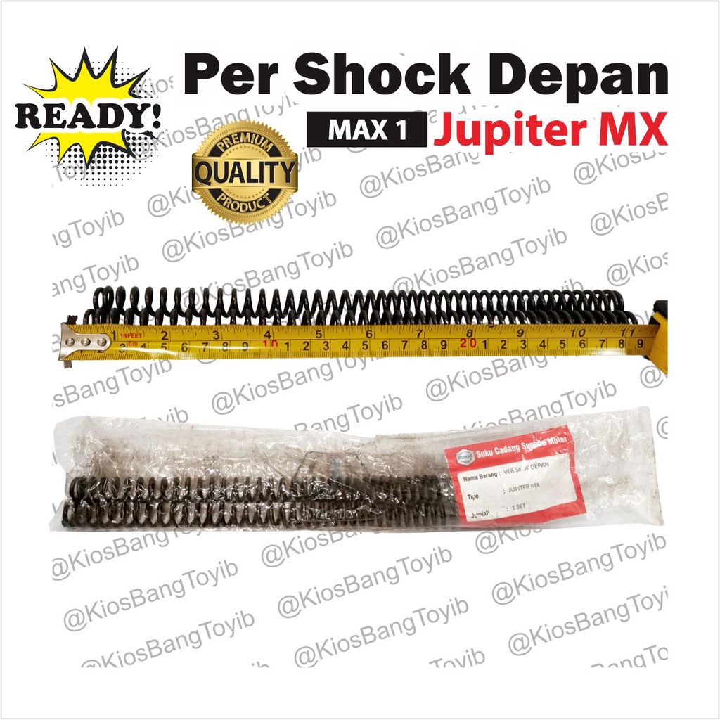 (2pc) Per Ver Shock Skok Depan Yamaha Jupiter MX 1 Set Isi 2 (MAX1) Panjang 29.5cm