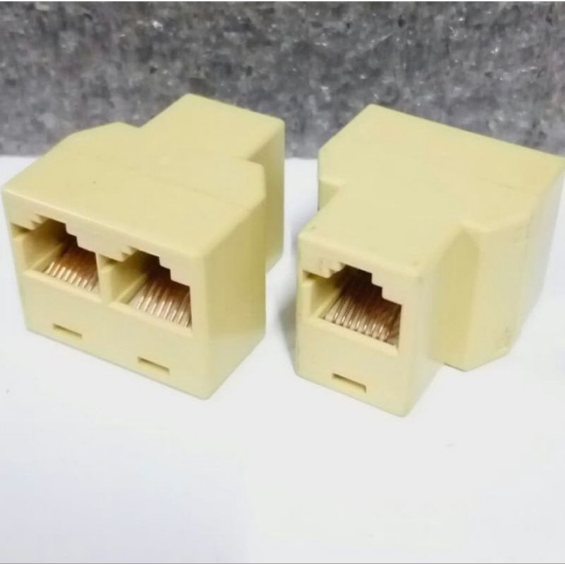 SAMBUNGAN LAN CABANG / BAREL RJ45 / SAMBUNGAN KABEL UTP 1 IN 2
