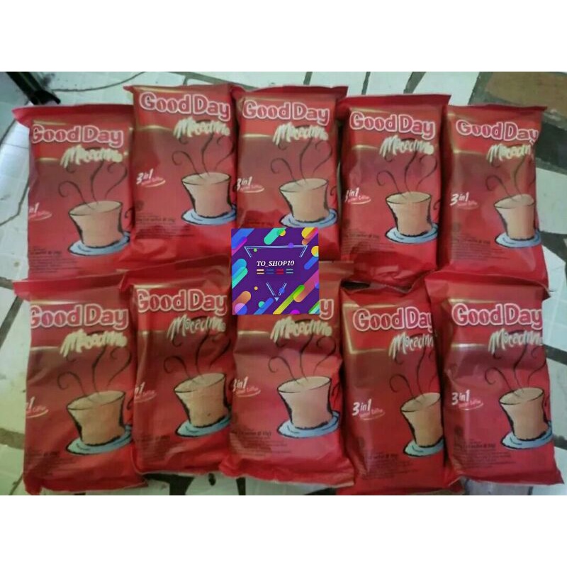 

GOOD DAY Mocacino ALL Variant 20 gr Kopi instan ( 10 sachet ) 1 renceng