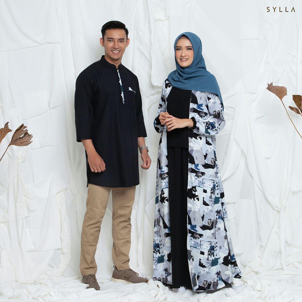 KEANO x CLEMIRA Sarimbit Couple Muslim Gamis Koko Couple Terbaru by Sylla Hijab