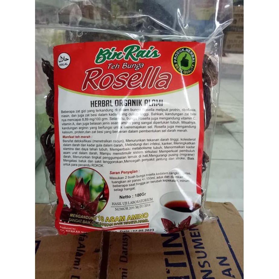 

Sale!! Teh Bunga Rosella / Rosela Merah/ Turbuk/ Rebus/ Teh Sehat Alami 100Gr Terbaru