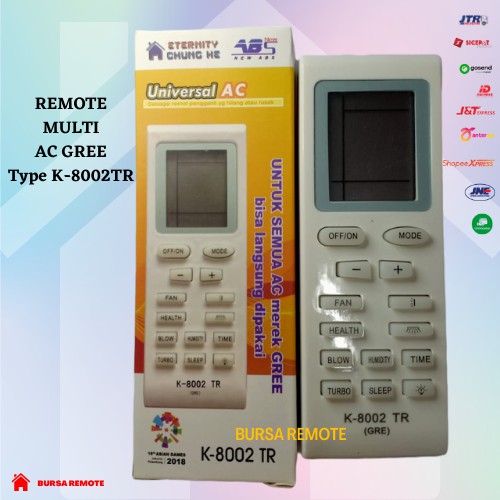 REMOT / REMOTE AC Multi GREE Type 8002- ECERAN Dan GROSIR