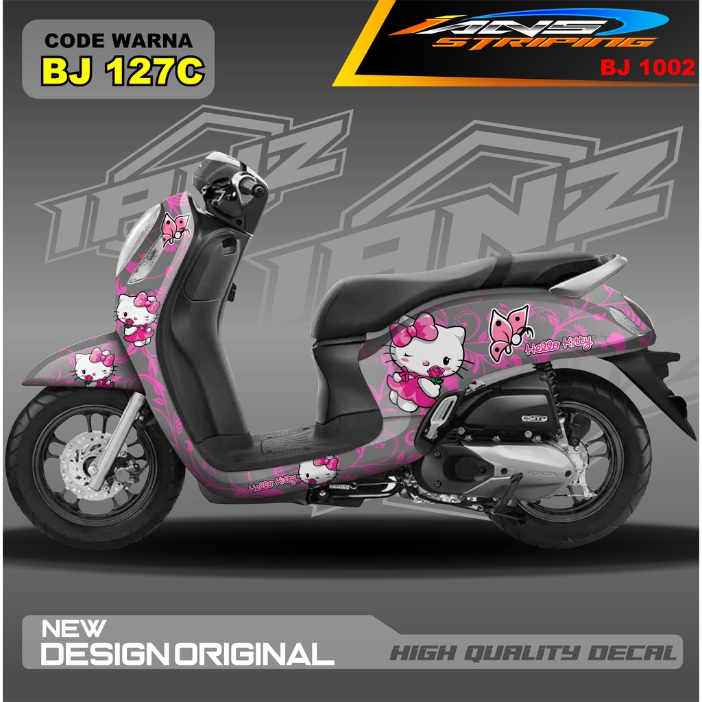 STIKER HONDA SCOOPY FULL BODY / STICKER VARIASI SCOOPY TERBARU  / STICKER SCOOPY