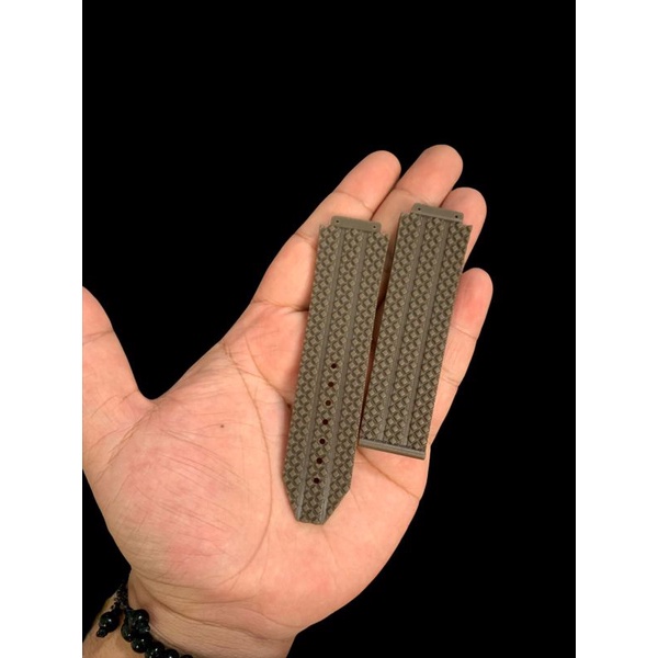 Strap Tali jam tangan Rubber Huuuubbblllot coklat 22MM