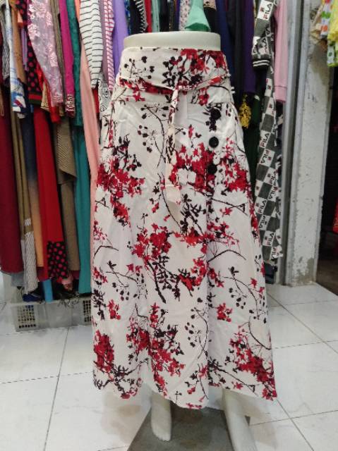 Rok payung katun rok payung motif rok katun motif