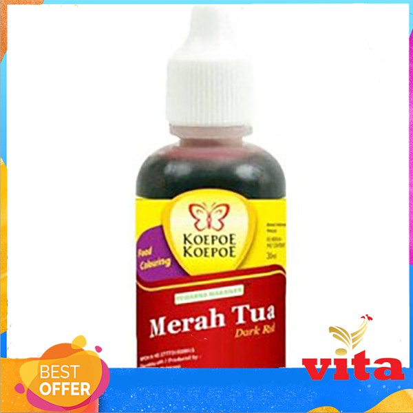 

Koepoe Koepoe Merah Tua Pewarna 30gr