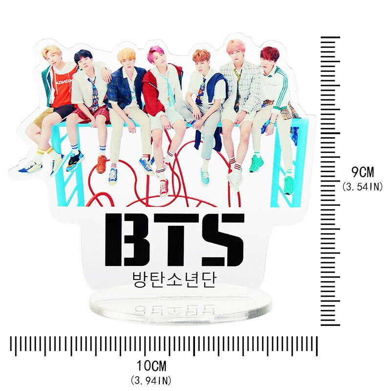 Kpop Bangtan Boys BTS Character Stand Plates Display Group Standee Model Acrylic