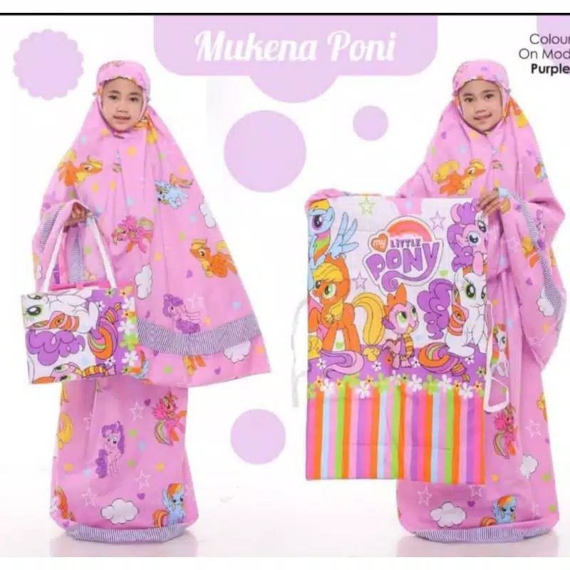 Mukena Anak Karakter Kuda Poni