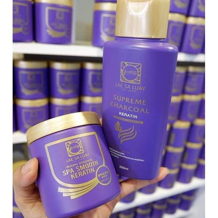 Paket 2in1 Lae Sa Luay Shampoo + Spa Smooth Keratin Original BPOM Import Thailand by JOOM