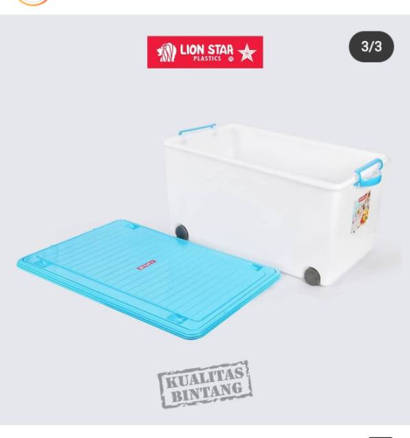 Lion Star Vigo Container 72 liter VC-5 Container Box Penyimpanan Serbaguna