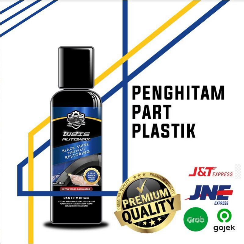 Penghitam Body Motor / Mobil Weis Automax Black Shine 100 ML