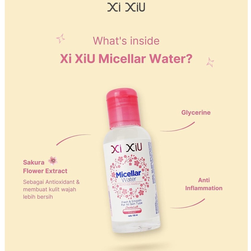 ☘️ CHAROZA ☘️ XI XIU Make Up Remover / Micellar Water Sakura Flower 100 ML