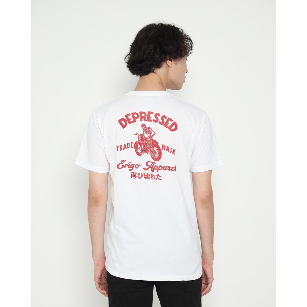 ▥Erigo T-Shirt Depressed White