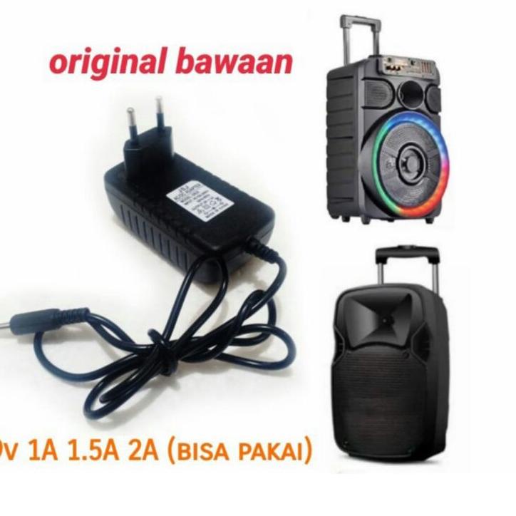 universal charger casan speaker meeting advance aiwa adaptor 9v 9 volt 1A 1.5A 2A original asli