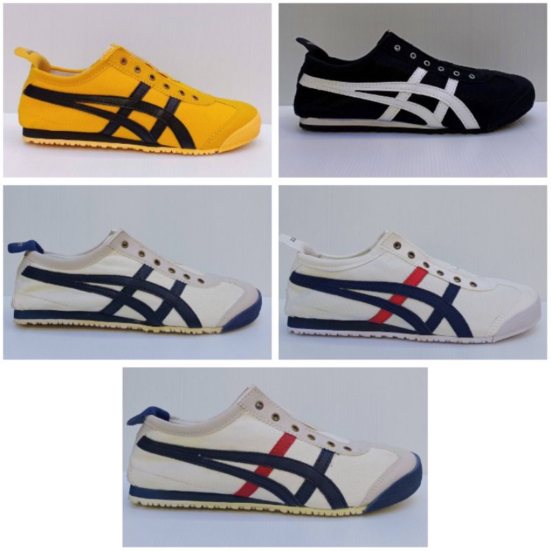 sepatu pria (unisex) onitsuka tiger slip on grade ori 36-43