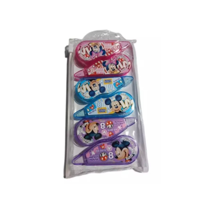 

Terlaris Paket Tip Ex Kertas 48M / Correction Tape Isi 6Pcs Karakter Kartun Bagus
