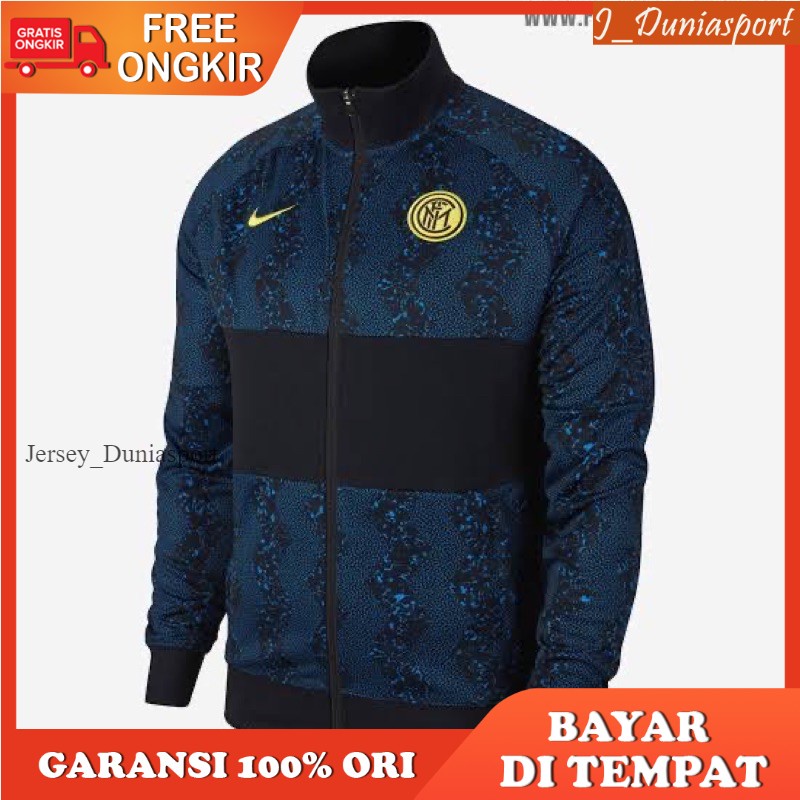 JAKET INTER MILAN ZIG ZAG NAVY 2021 GRADE ORIGINAL IMPORT